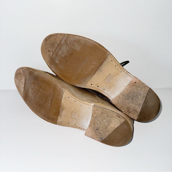 Frye Paul Bal Cap Toe Taupe Oxford Sz 11 Lace Ups - Picture 6 of 11